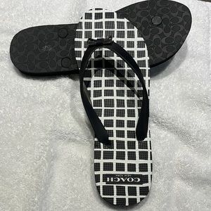 Coach flip flops